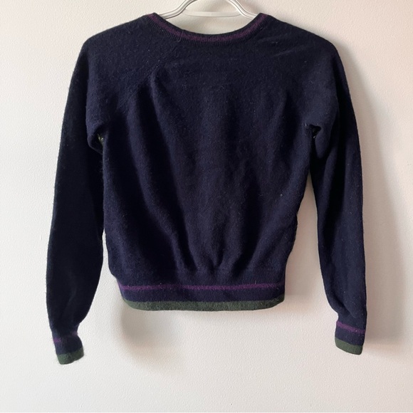 JUICY COUTURE Granny Square Retro Crochet Cardigan Size XS - Picture 3 of 6